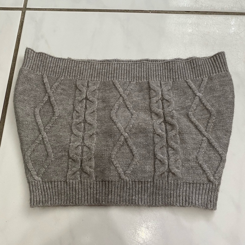 grey tube top size M